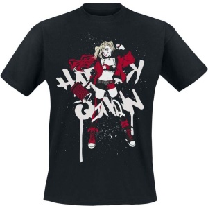 Batman Harley Quinn - Manga Style Tričko černá