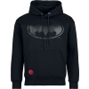 Batman Heat Logo – Black On Black Mikina s kapucí černá - Merchstore.cz