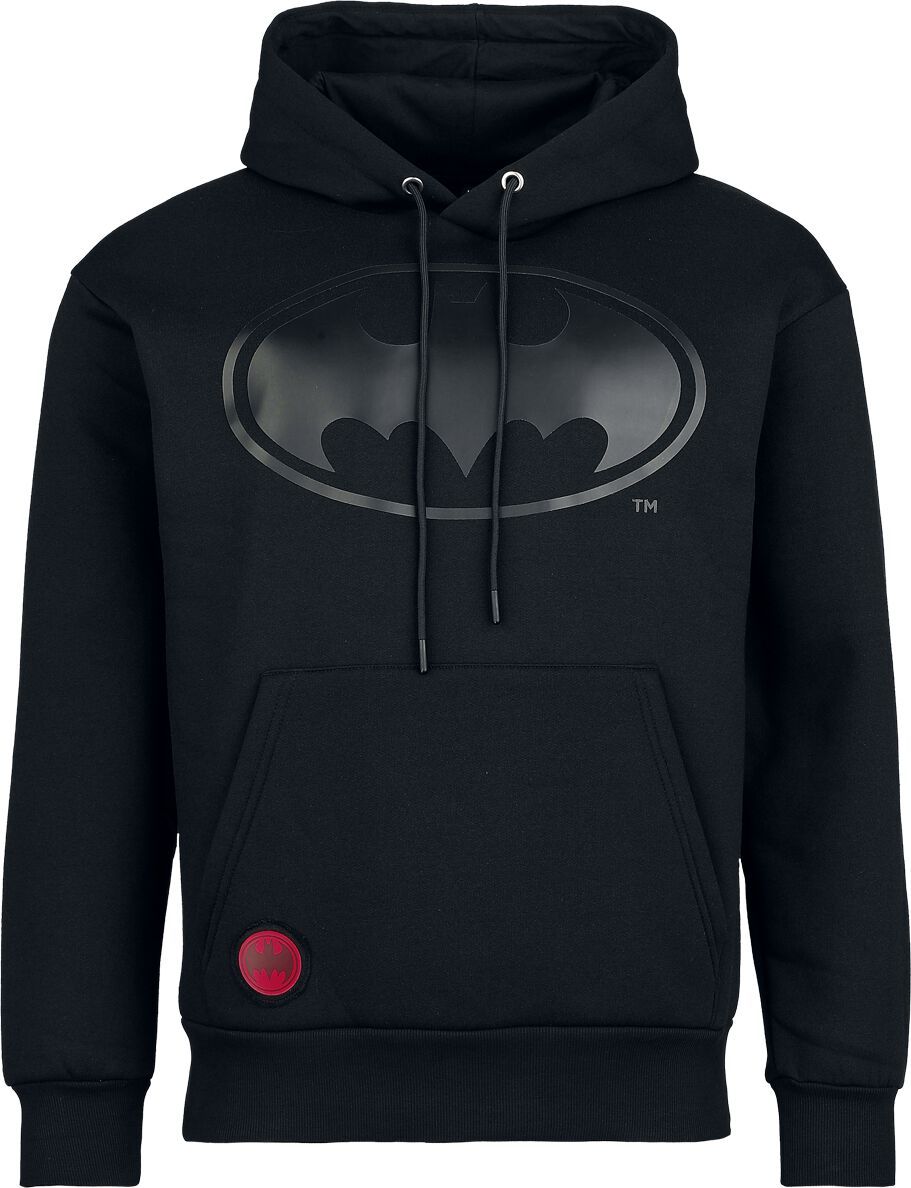 Batman Heat Logo – Black On Black Mikina s kapucí černá - Merchstore.cz Batman Heat Logo – Black On Black Mikina s kapucí černá - Merchstore.cz