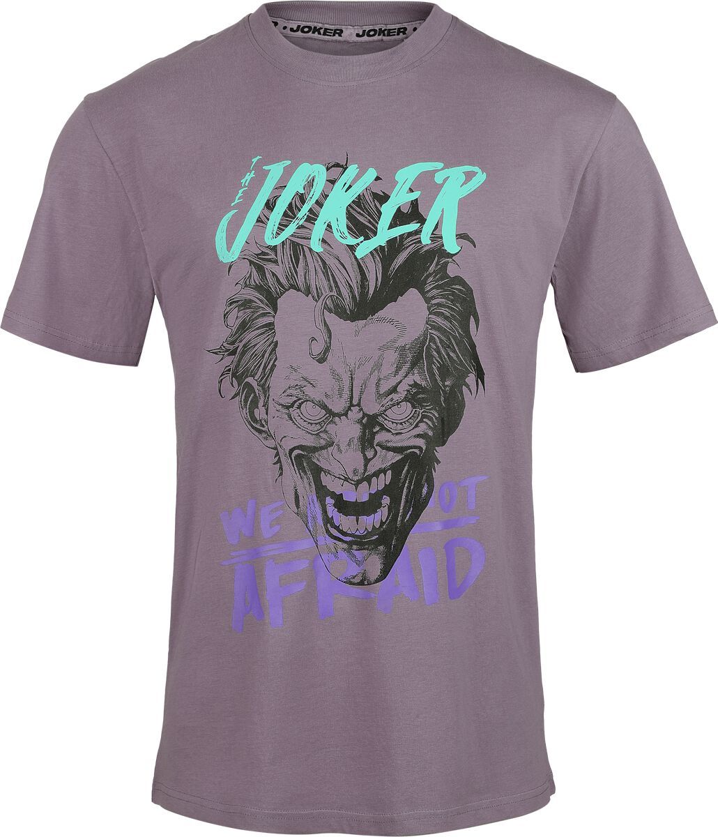 Batman Joker - Are Not Afraid Tričko purpurová - Merchstore.cz Batman Joker - Are Not Afraid Tričko purpurová - Merchstore.cz