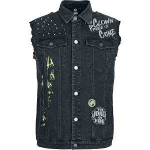 Batman The Joker The Clown Prince of Crime Vesta cerná džínovina - Merchstore.cz