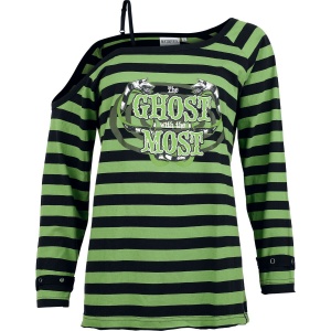 Beetlejuice Ghost With The Most Dámské tričko s dlouhými rukávy zelená/cerná - Merchstore.cz