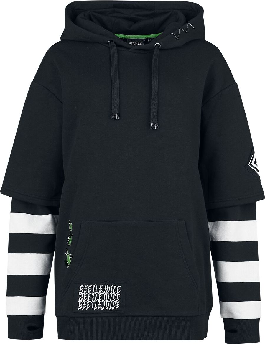 Beetlejuice Strange And Unusual Dámská mikina s kapucí černá - Merchstore.cz Beetlejuice Strange And Unusual Dámská mikina s kapucí černá - Merchstore.cz