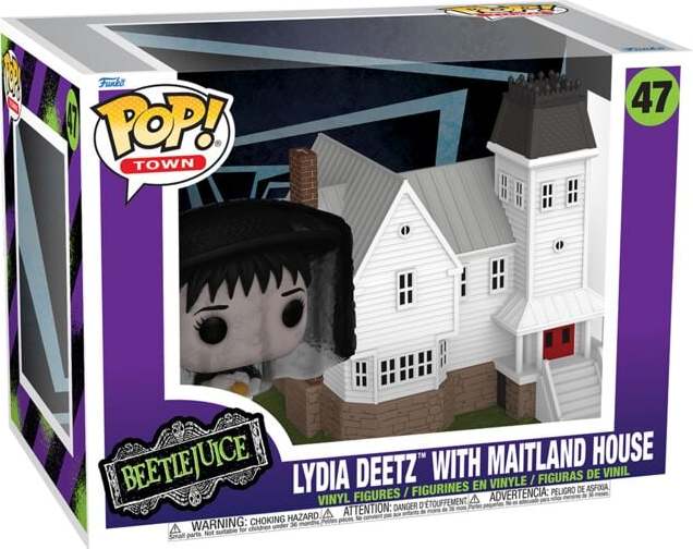 Beetlejuice Vinylováfigurka č.47 Lydia Deetz with Maitland House (Pop! Town) Sberatelská postava standard - Merchstore.cz