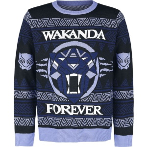 Black Panther Wakanda Forever Pletený svetr vícebarevný - Merchstore.cz