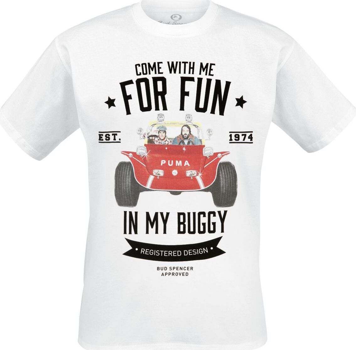 Bud Spencer Buggy Tričko bílá - Merchstore.cz