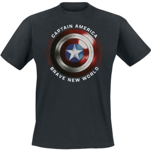 Captain America Iconic Shield Tričko černá - Merchstore.cz