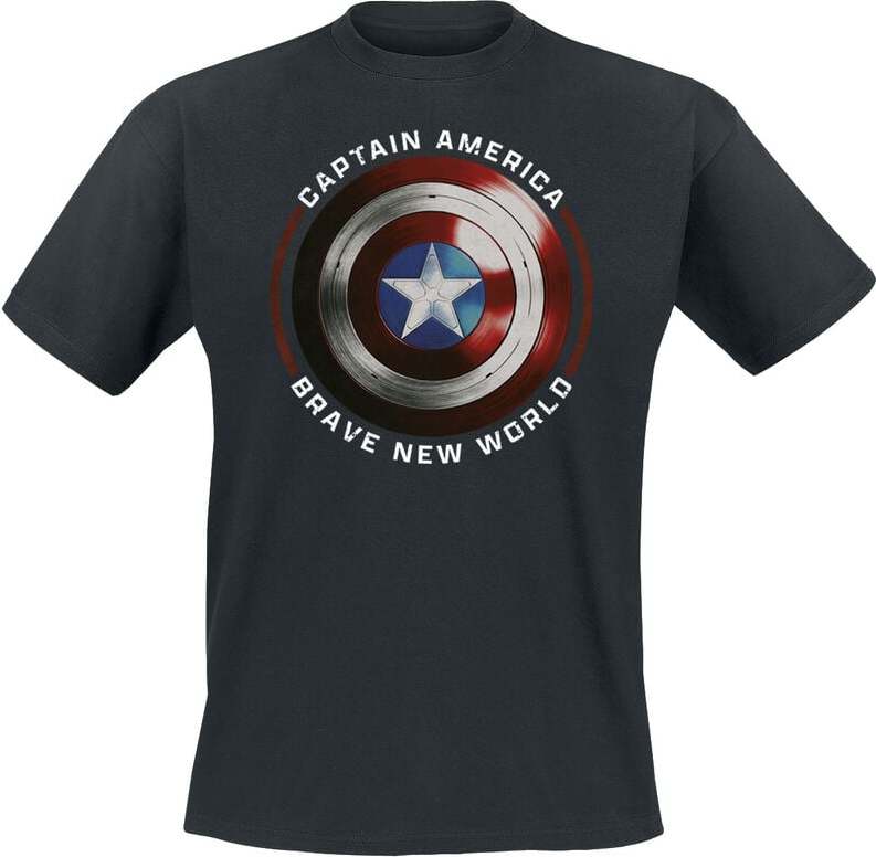Captain America Iconic Shield Tričko černá - Merchstore.cz