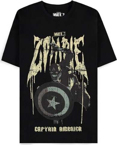 Captain America Zombified Tričko černá - Merchstore.cz