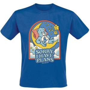 Care Bears Sorry I Have Plans Tričko modrá - Merchstore.cz