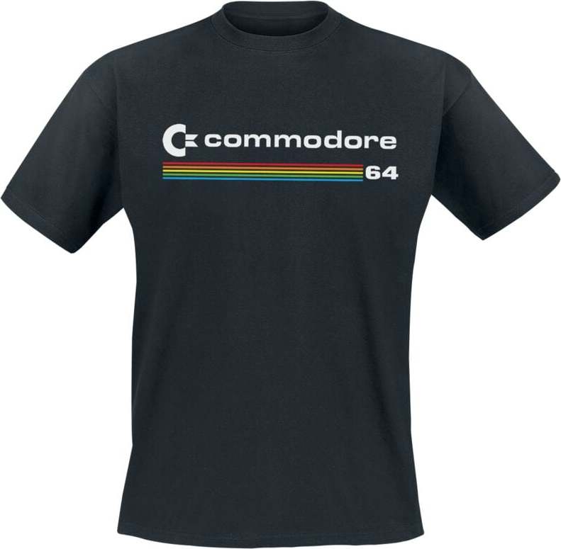 Commodore 64 Tričko Commodore Logo Tričko černá - Merchstore.cz