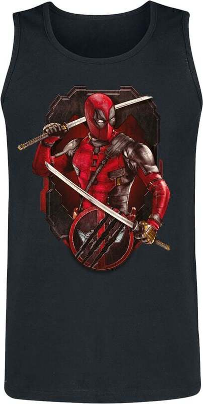 Deadpool Deadpool & Wolverine - Ready To Fight Tank top černá - Merchstore.cz Deadpool Deadpool & Wolverine - Ready To Fight Tank top černá - Merchstore.cz