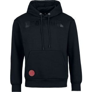 Deadpool Heat Logo - Black On Black Mikina s kapucí černá - Merchstore.cz