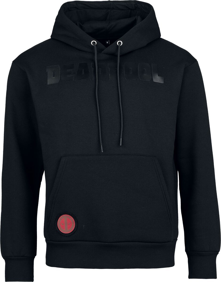 Deadpool Heat Logo - Black On Black Mikina s kapucí černá - Merchstore.cz Deadpool Heat Logo - Black On Black Mikina s kapucí černá - Merchstore.cz