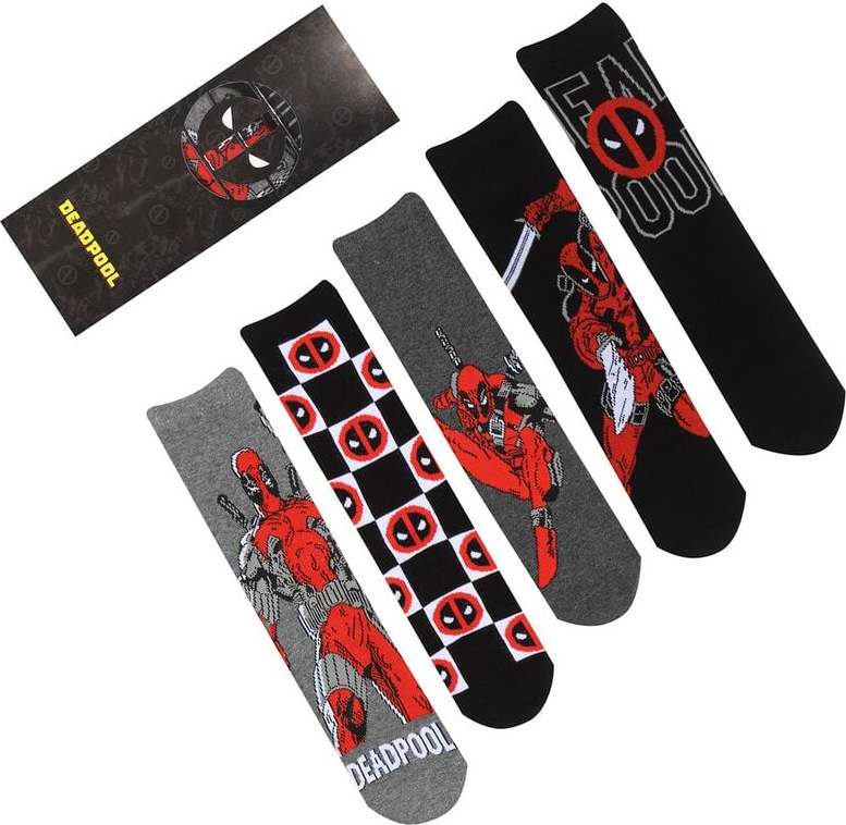 Deadpool Logo And Pose Ponožky vícebarevný - Merchstore.cz Deadpool Logo And Pose Ponožky vícebarevný - Merchstore.cz