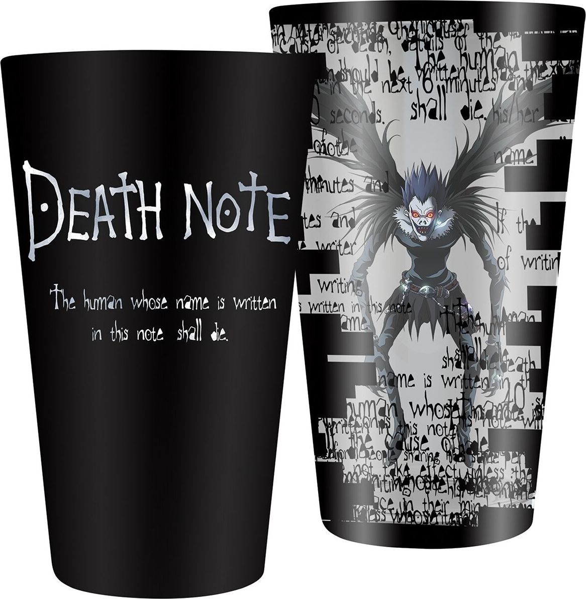 Death Note Ryuk sklenicka cerná/bílá - Merchstore.cz