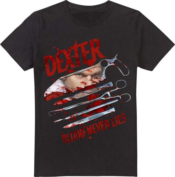 Dexter Blood Never Dies Tričko černá - Merchstore.cz Dexter Blood Never Dies Tričko černá - Merchstore.cz
