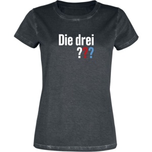 Die drei Fragezeichen Die drei ??? - Logo Dámské tričko černá