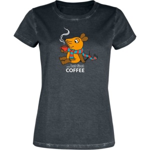 Die Sendung mit der Maus Die Maus - ... But First Coffee Dámské tričko vícebarevný - Merchstore.cz