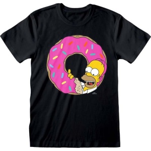 Die Simpsons Donut Tričko černá - Merchstore.cz