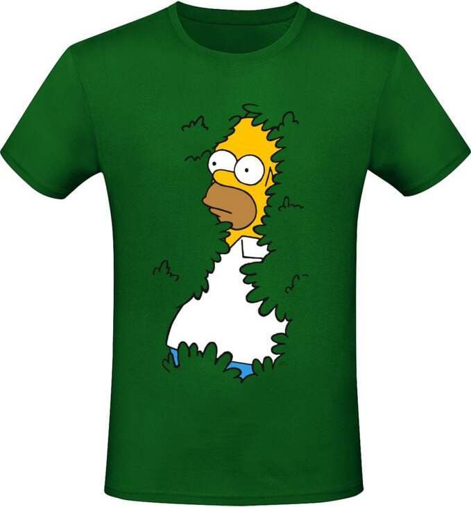 Die Simpsons Homer Tričko zelená - Merchstore.cz