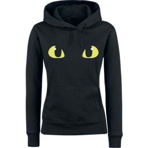 Drachenzähmen leicht gemacht Dragons Toothless Shiny Eyes Dámská mikina s kapucí černá