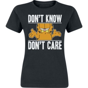 Garfield Don`t Know - Don`t Care Dámské tričko černá