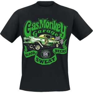 Gas Monkey Garage Classic Car Tričko černá