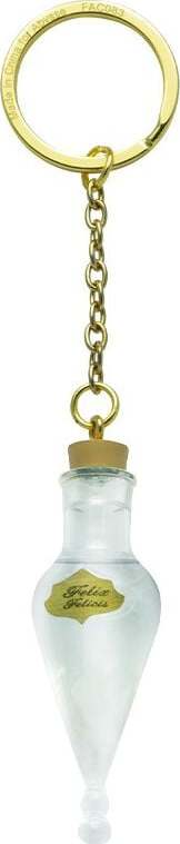 Harry Potter Felix Felicis Klíčenka bílá/zlatá - Merchstore.cz