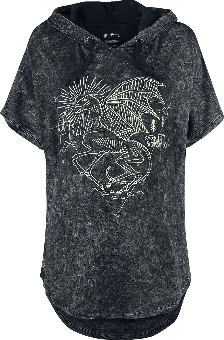 Harry Potter Forbidden Forest - Thestral Dámské tričko šedá - Merchstore.cz