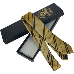 Harry Potter Hufflepuff kravata žlutá/cerná - Merchstore.cz
