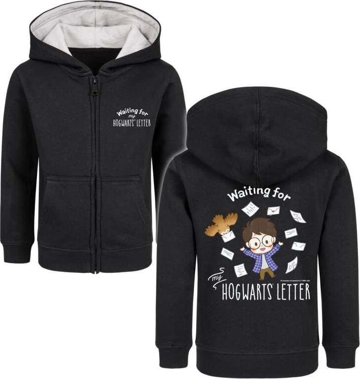 Harry Potter Metal-Kids - Waiting detská mikina s kapucí na zip černá - Merchstore.cz