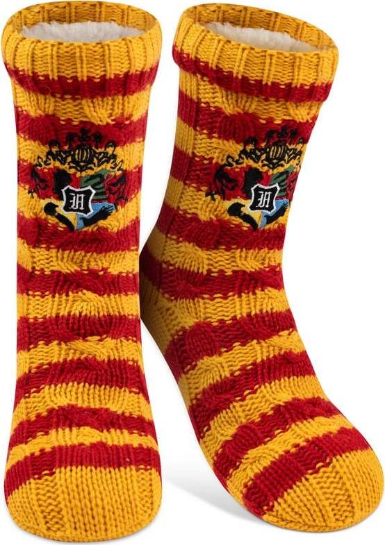 Harry Potter Zimní ponožky Hogwarts Ponožky cervená/žlutá - Merchstore.cz