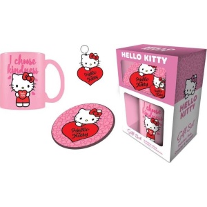 Hello Kitty Dárková sada Hello Kitty (My Heart) Fan balícek vícebarevný - Merchstore.cz