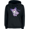Hello Kitty Hello Kitty and Friends - Kuromi Dámská mikina s kapucí černá - Merchstore.cz