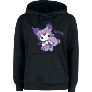 Hello Kitty Hello Kitty and Friends - Kuromi Dámská mikina s kapucí černá - Merchstore.cz