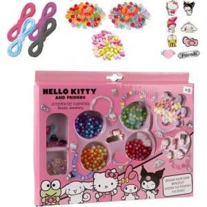 Hello Kitty Sada korálků Hello Kitty and Friends náramek vícebarevný - Merchstore.cz
