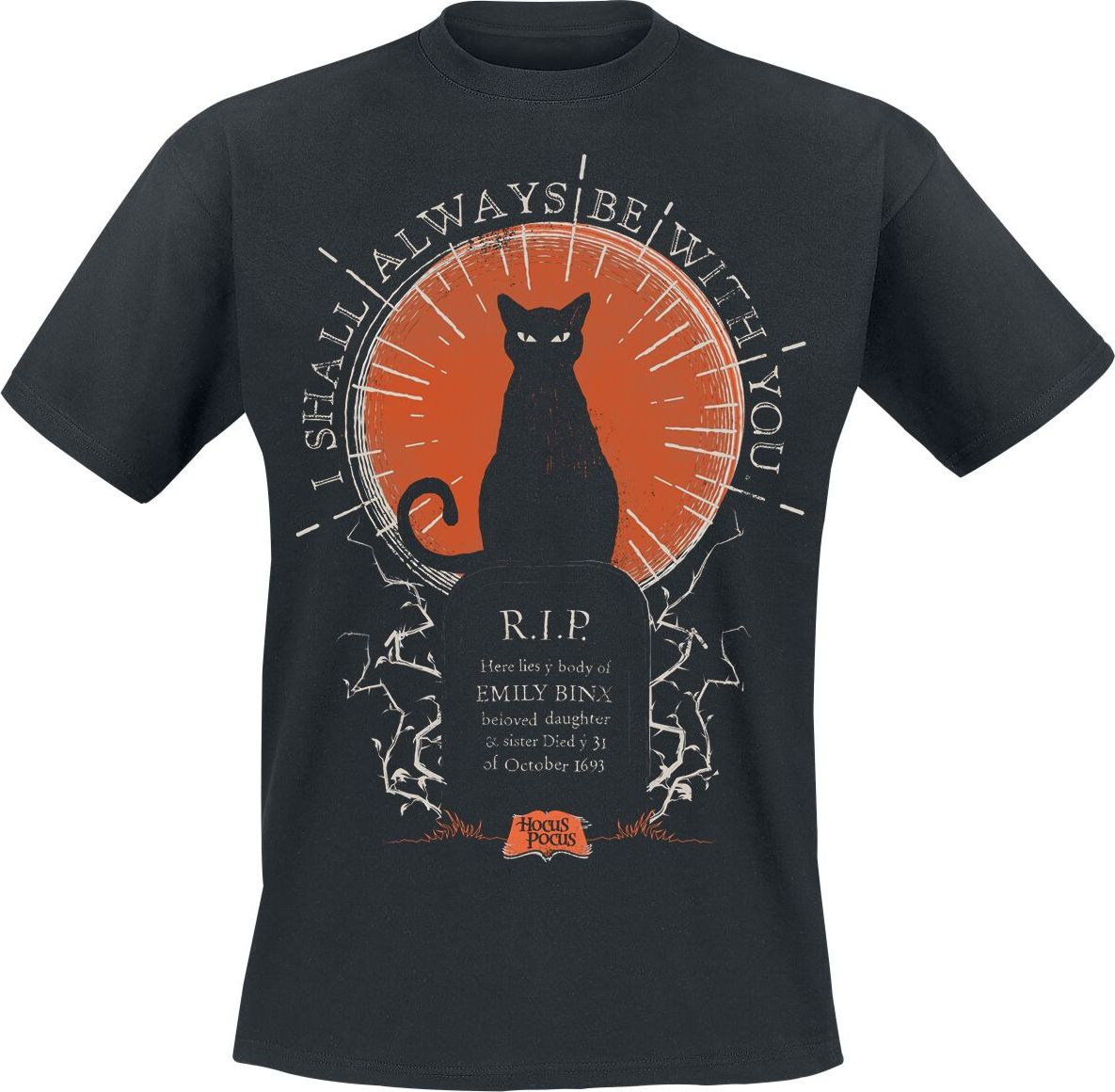 Hocus Pocus Thackery Binx Shall Always Be With You Tričko černá - Merchstore.cz Hocus Pocus Thackery Binx Shall Always Be With You Tričko černá - Merchstore.cz