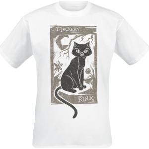 Hocus Pocus Woodcut Thackery Binx Tričko bílá - Merchstore.cz