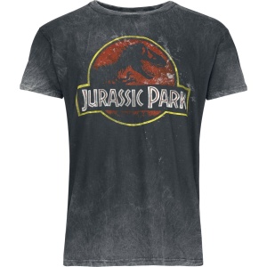 Jurassic Park Jurassic Park Logo Tričko černá - Merchstore.cz