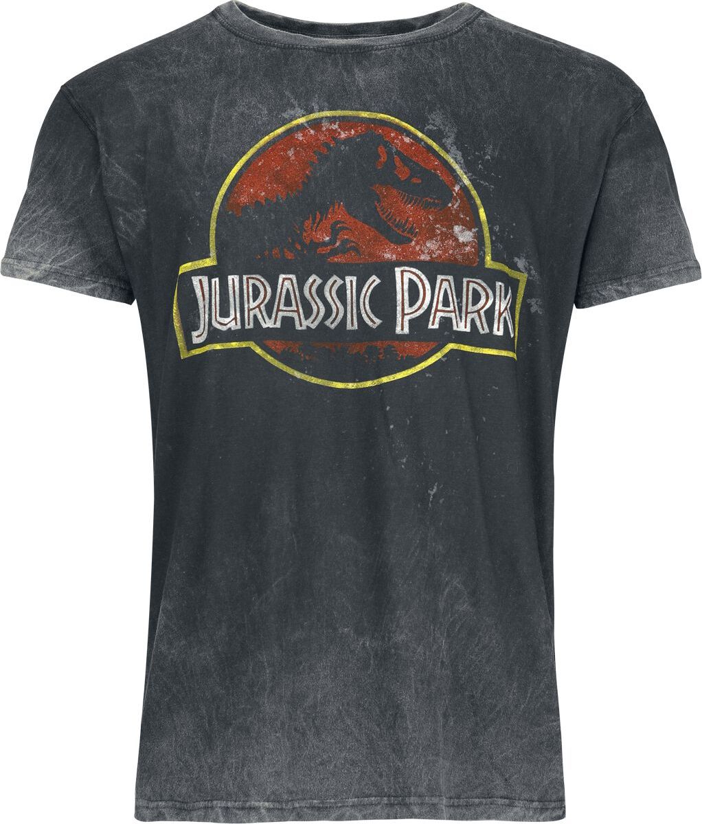Jurassic Park Jurassic Park Logo Tričko černá - Merchstore.cz