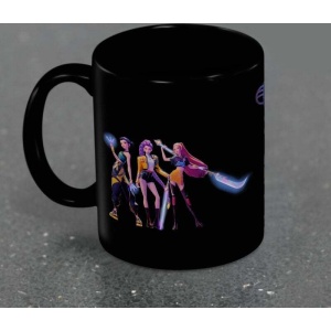 KPop Demon Hunters Huntrix Hrnek černá - Merchstore.cz