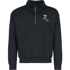 krtek Mikina se zapínáním na zip Krteček Mikina černá - Merchstore.cz