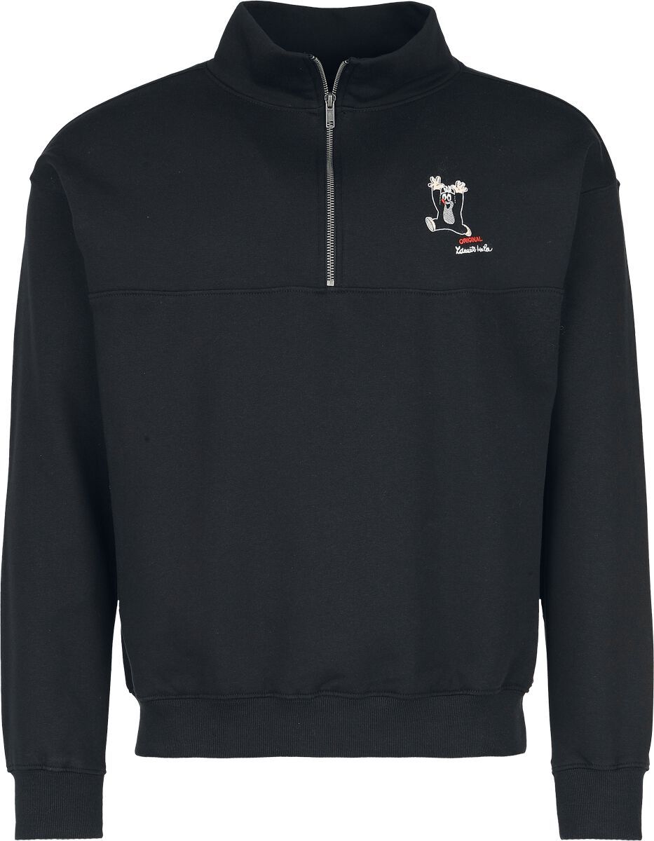 krtek Mikina se zapínáním na zip Krteček Mikina černá - Merchstore.cz