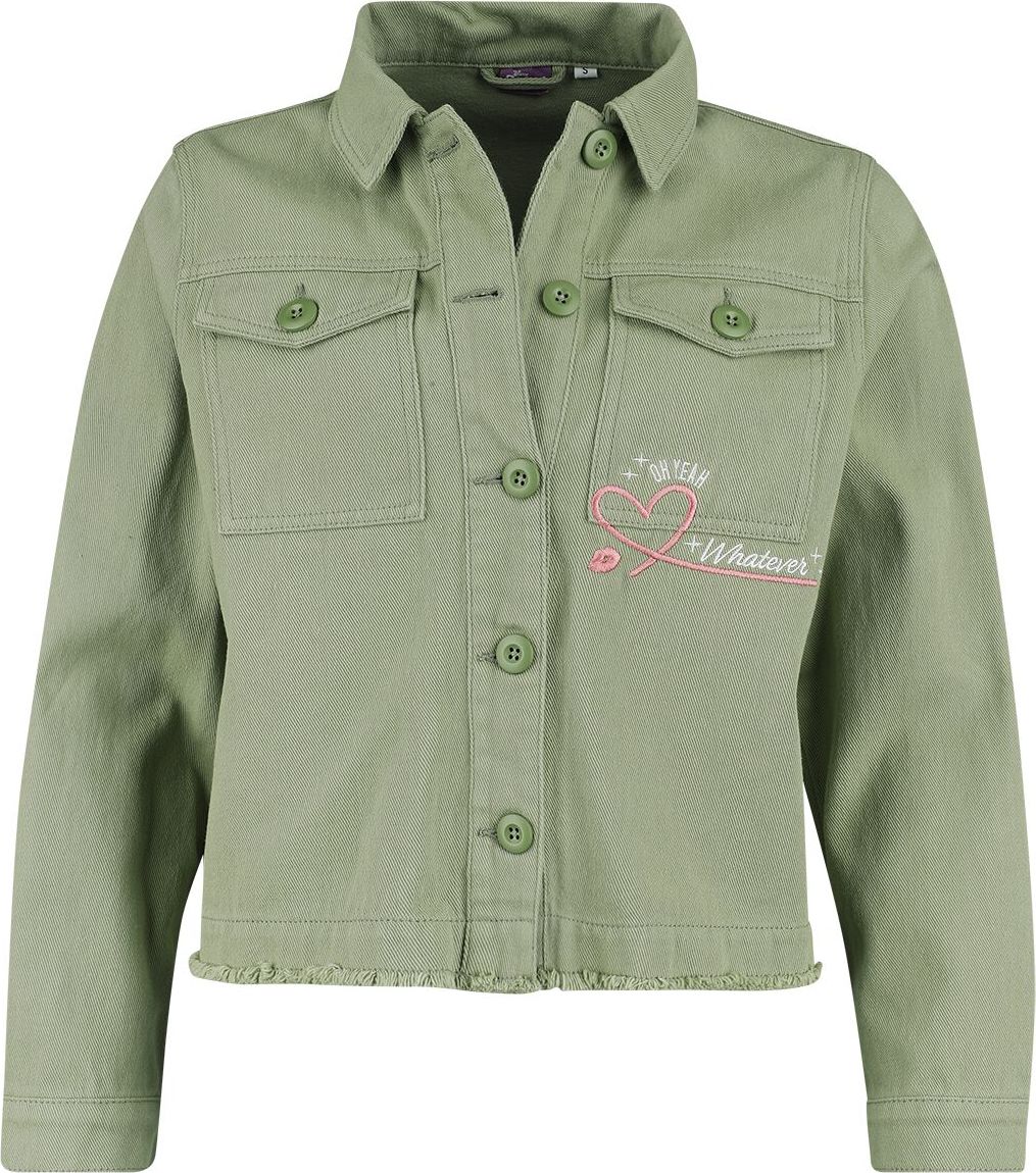 Lilo & Stitch Friday Got Me Like... Dámská dzínsová bunda zelená - Merchstore.cz