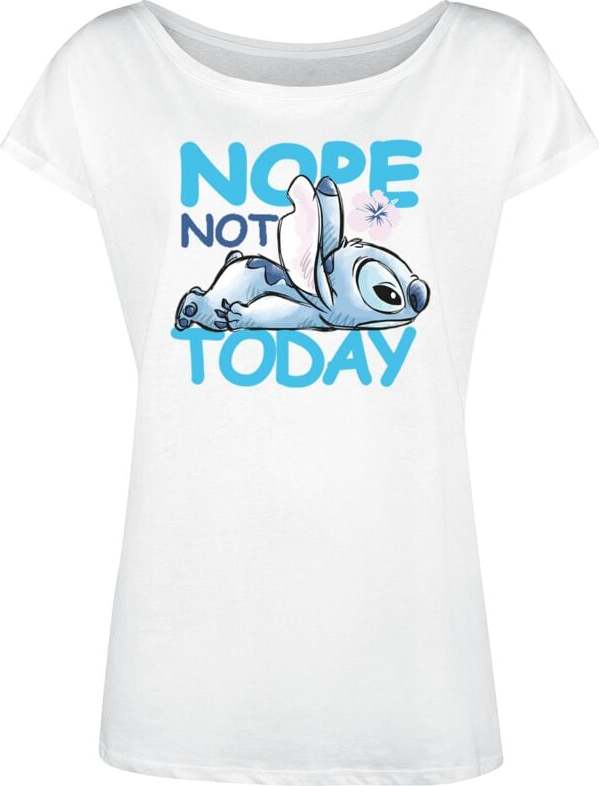 Lilo & Stitch Nope Not Today Dámské tričko bílá - Merchstore.cz Lilo & Stitch Nope Not Today Dámské tričko bílá - Merchstore.cz