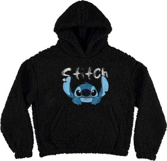 Lilo & Stitch Stitch - Teddy Hoodie Dámská mikina s kapucí černá - Merchstore.cz Lilo & Stitch Stitch - Teddy Hoodie Dámská mikina s kapucí černá - Merchstore.cz