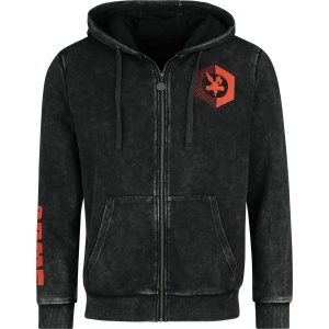 Looney Tunes ACME Mikina s kapucí na zip antracitová