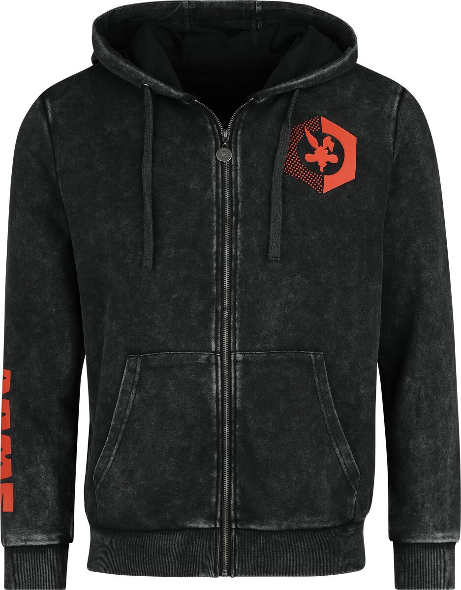 Looney Tunes ACME Mikina s kapucí na zip antracitová - Merchstore.cz Looney Tunes ACME Mikina s kapucí na zip antracitová - Merchstore.cz