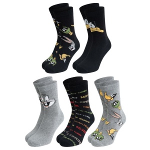Looney Tunes Balení 5 párů ponožek Looney Tunes Ponožky vícebarevný - Merchstore.cz